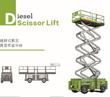 Dieselmotor 18m 700kg-Lift van de Capaciteits de Gemotoriseerde Schaar voor Openluchtmaintanence leverancier